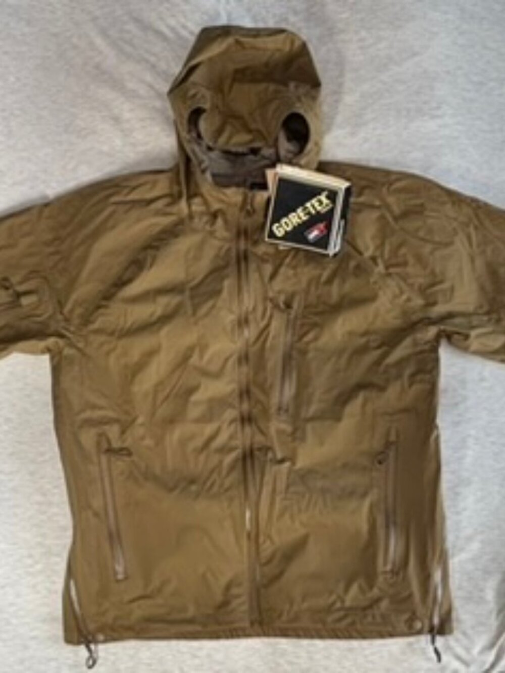 Beyond Clothing A6 Rain Jacket (Gore-Tex), Tan, XL, NWT.